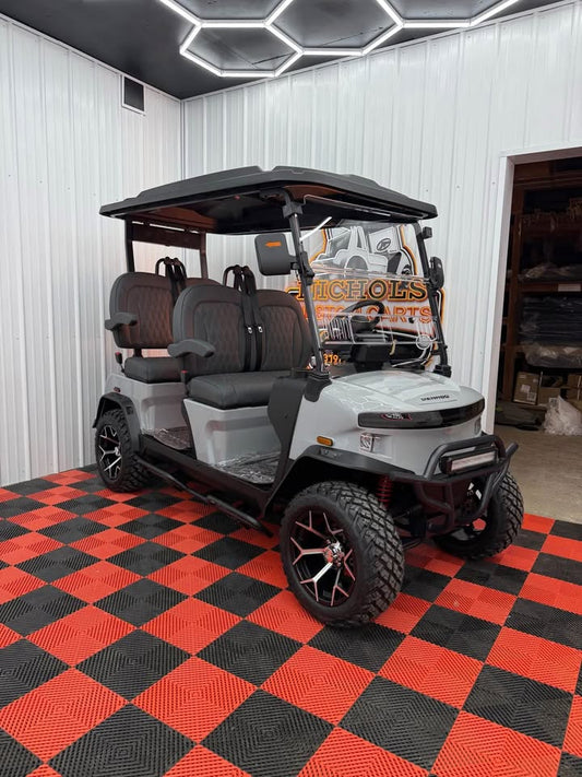 2025 Denago Rover XL Gray Lithium Forward 4 Passenger Golf Cart