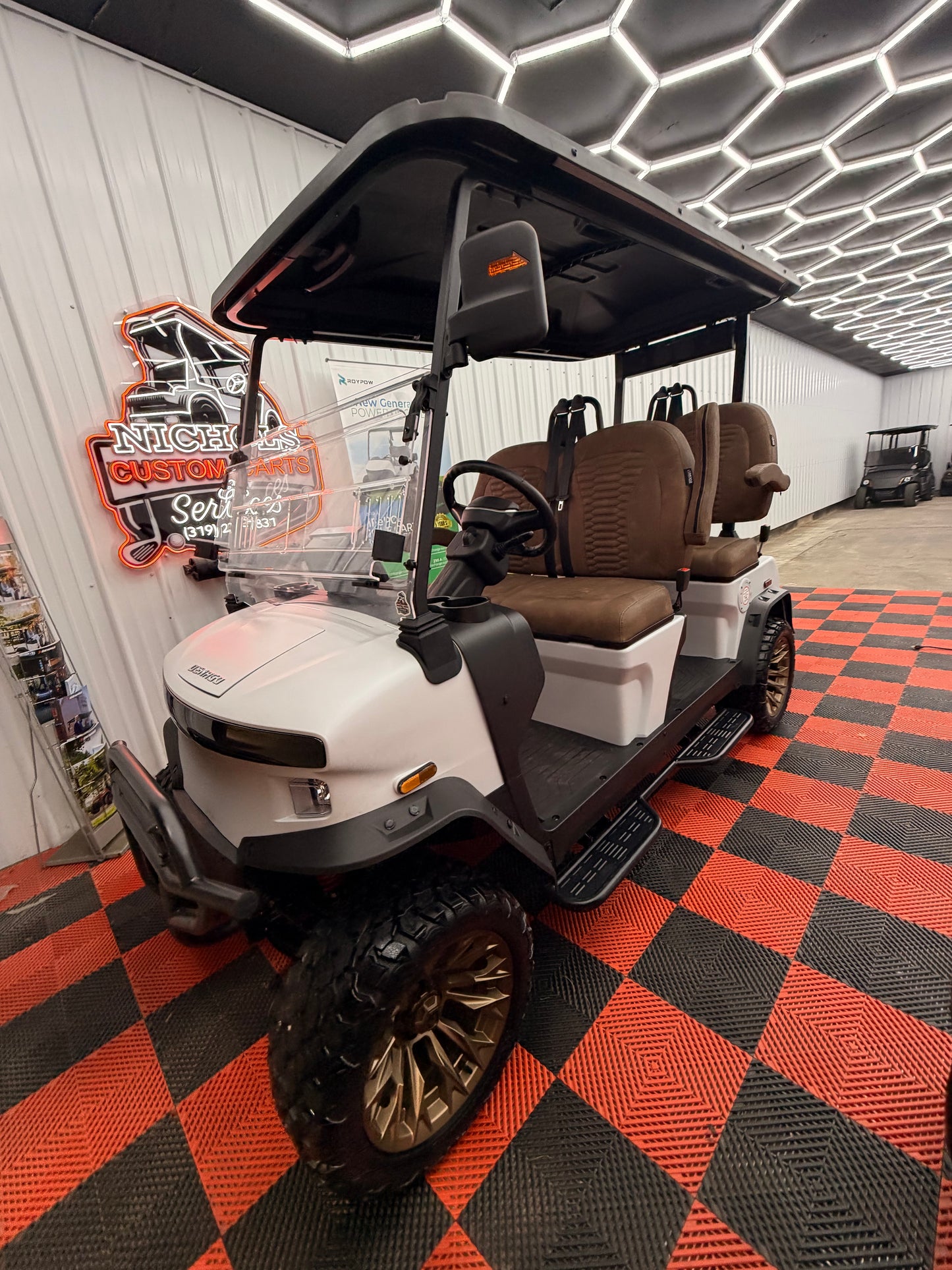 NEW Denago Rover XL 4 Passenger Golf Cart Lithium White Luxury (48 Months 0% Financing Available)
