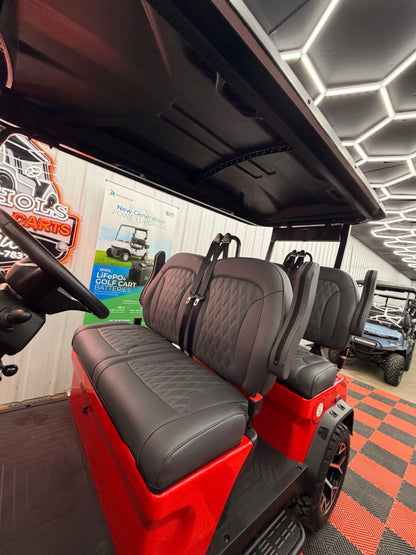 NEW Denago Rover XL 4 Passenger Golf Cart RED GEN 3 (48Months 0% Financing Available)