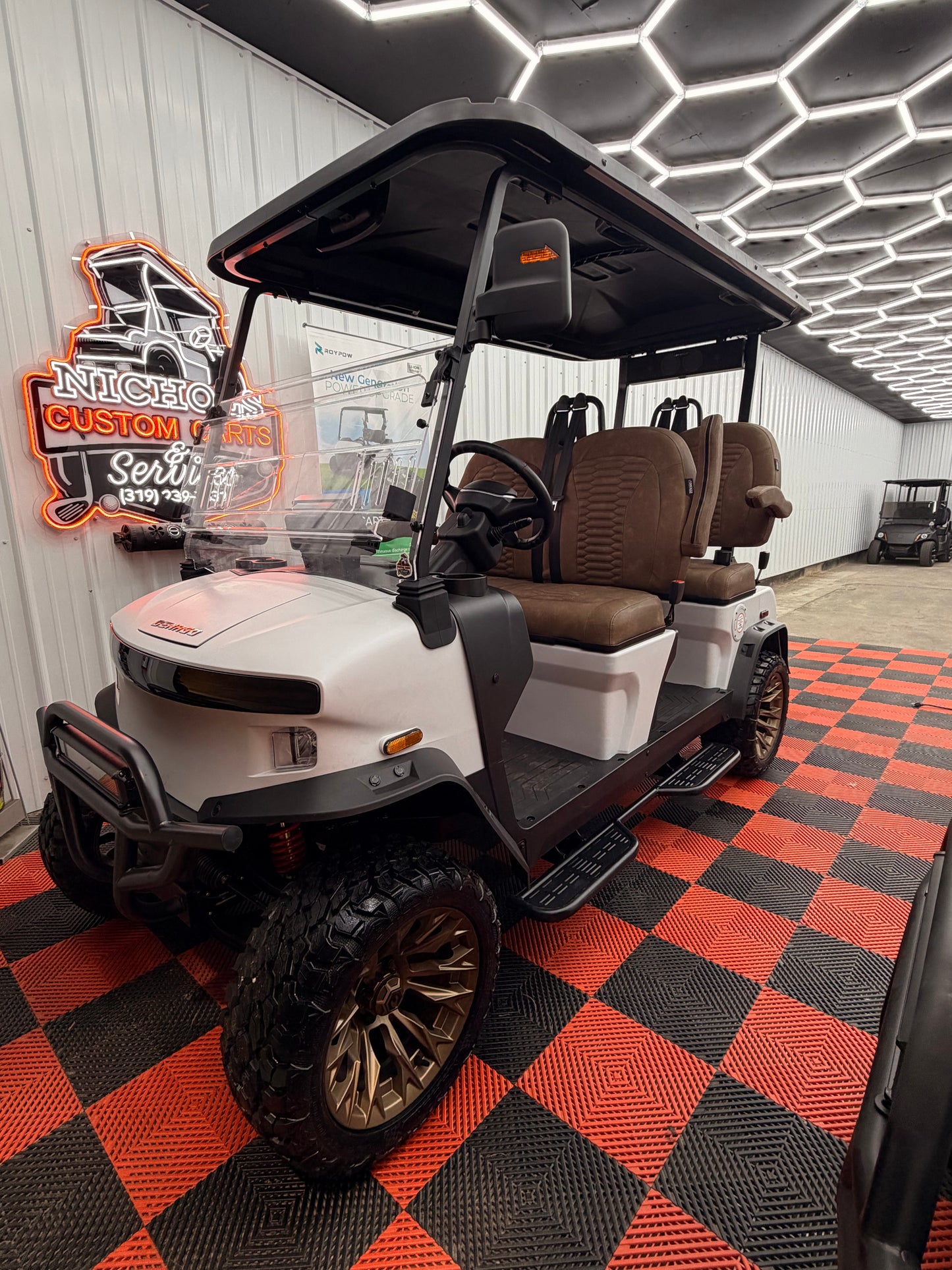 NEW Denago Rover XL 4 Passenger Golf Cart Lithium White Luxury (48 Months 0% Financing Available)