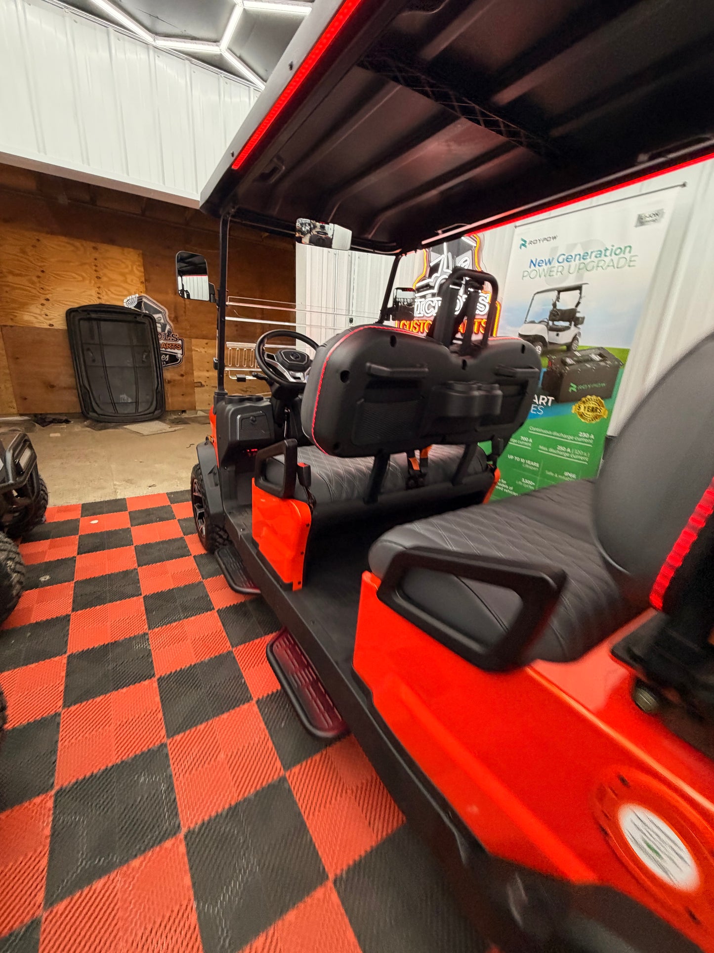 2026 NEW Denago Rover XL6 Passenger Golf Cart Lithium Lava Orange (48 M 0% Financing Available)