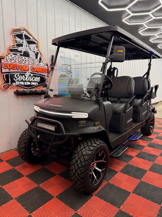 2026 NEW  Denago Rover XL6 Passenger Golf Cart Lithium Matte Black (48 0% Financing Available)