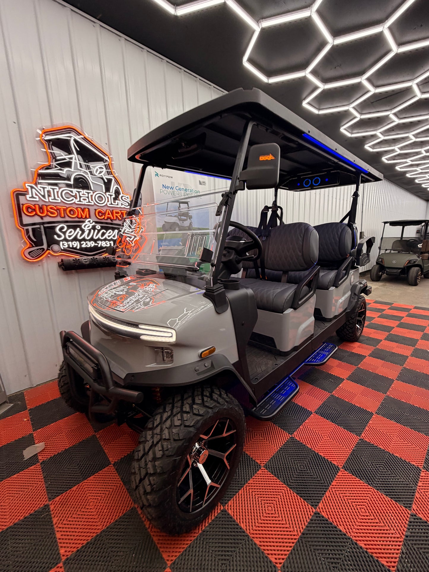 2026 NEW Denago Rover XL6 Passenger Golf Cart Lithium GRAY (48 Months 0% Financing Available)