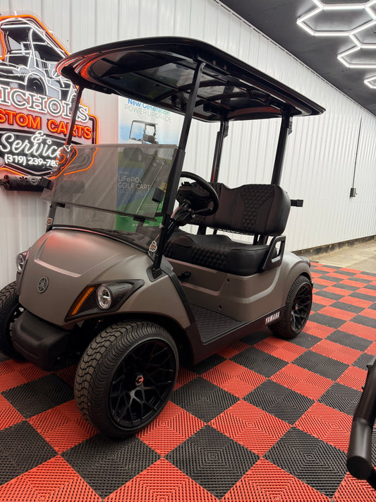 2022 Yamaha Gas EFI (Matte Titan)Street Legal Kit & Luxury Seat