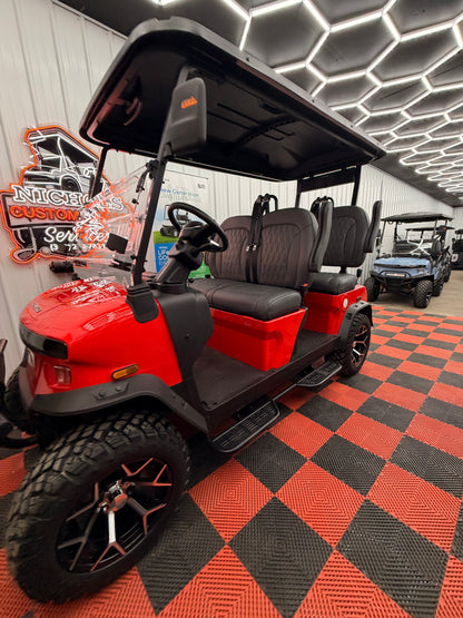 NEW Denago Rover XL 4 Passenger Golf Cart RED GEN 3 (48Months 0% Financing Available)
