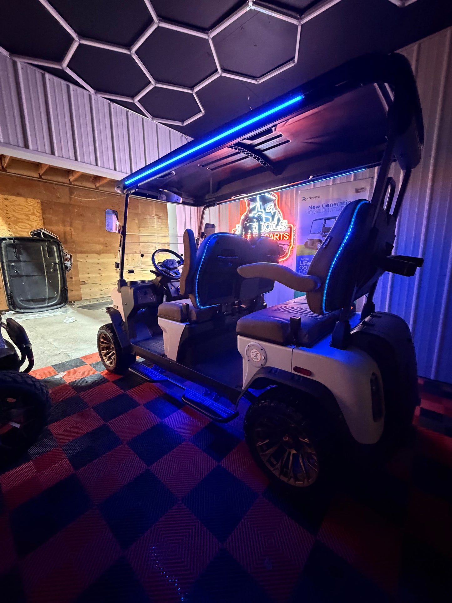 NEW Denago Rover XL 4 Passenger Golf Cart Lithium White Luxury (48 Months 0% Financing Available)