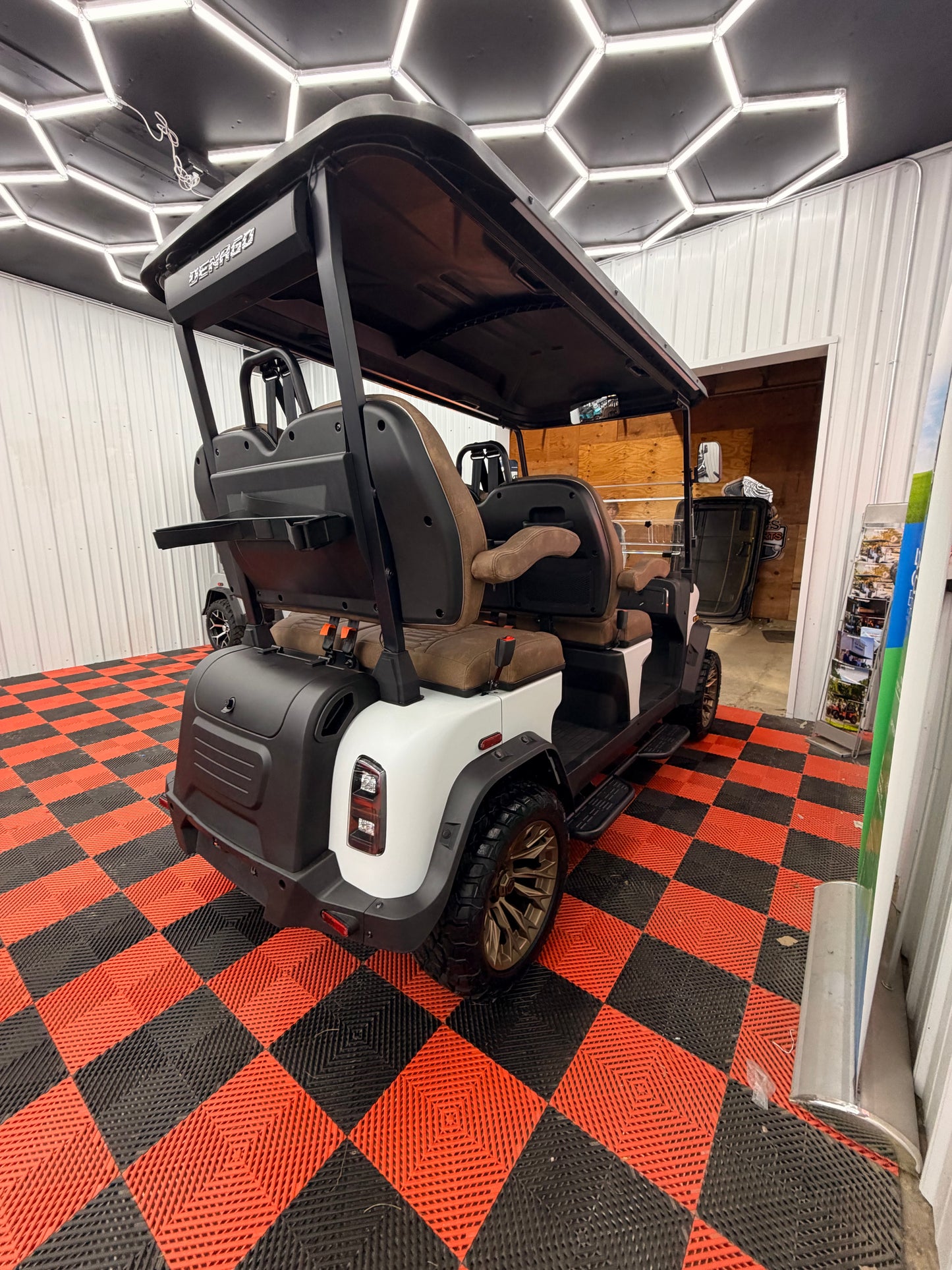 NEW Denago Rover XL 4 Passenger Golf Cart Lithium White Luxury (48 Months 0% Financing Available)