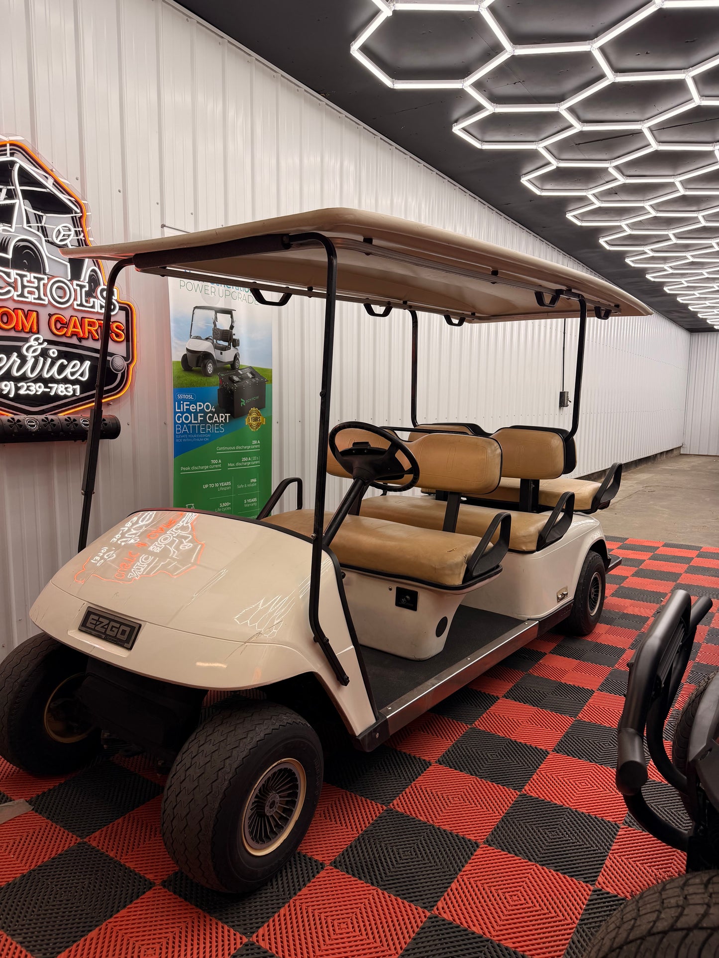6 Passenger EZGO Gas Golf Cart
