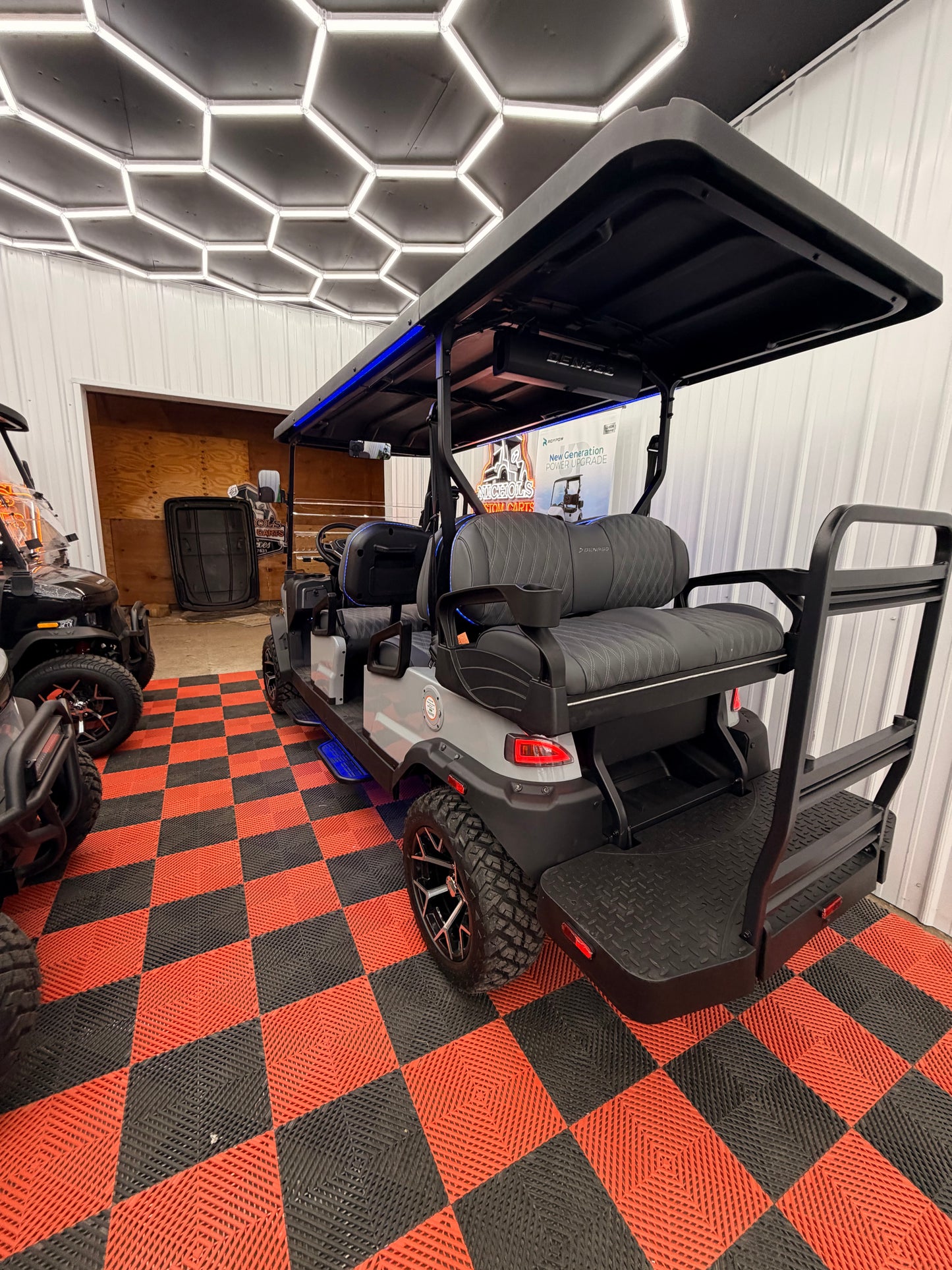2026 NEW Denago Rover XL6 Passenger Golf Cart Lithium GRAY (48 Months 0% Financing Available)