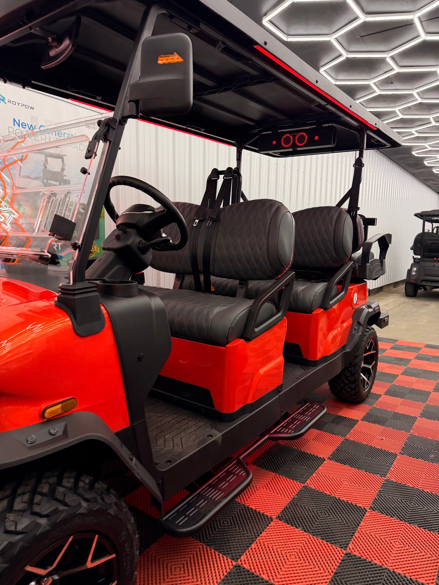 2026 NEW Denago Rover XL6 Passenger Golf Cart Lithium Lava Orange (48 M 0% Financing Available)