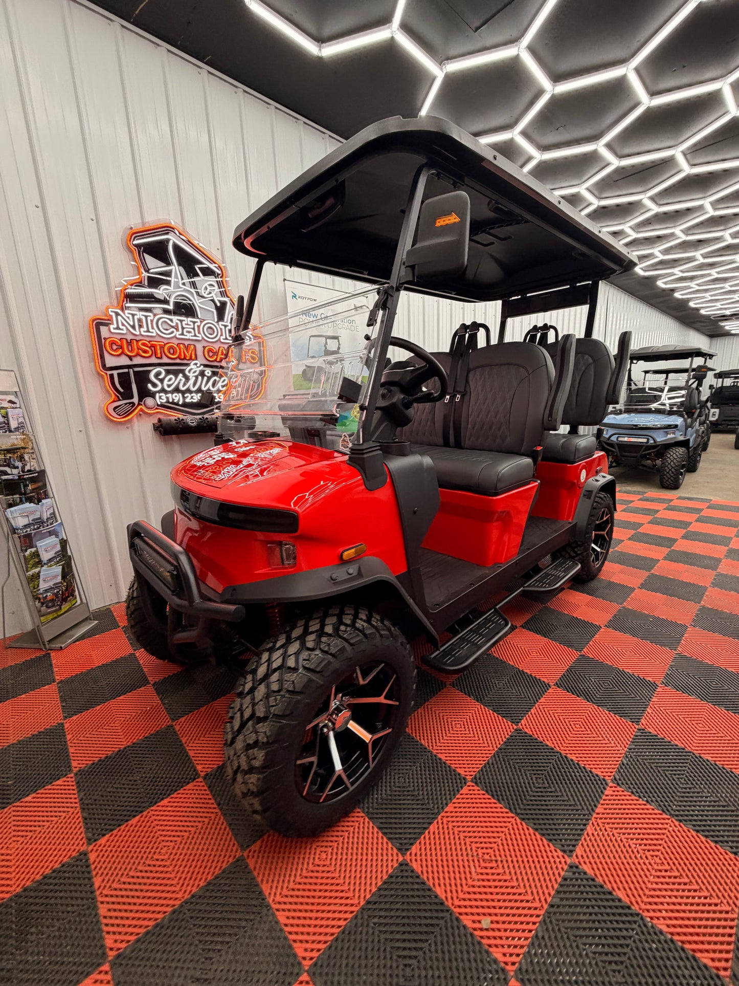 NEW Denago Rover XL 4 Passenger Golf Cart RED GEN 3 (48Months 0% Financing Available)