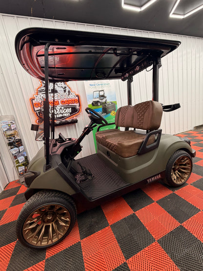 2022 Yamaha Gas EFI (Military Matte Green)Street Legal Kit & Luxury Seat