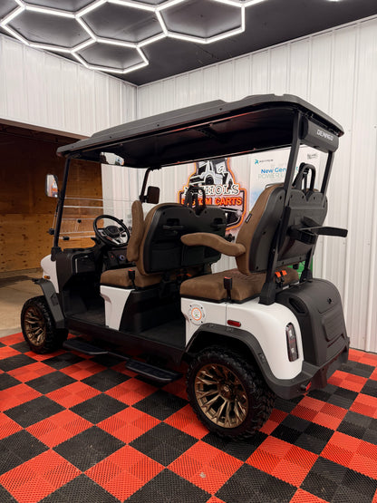 NEW Denago Rover XL 4 Passenger Golf Cart Lithium White Luxury (48 Months 0% Financing Available)