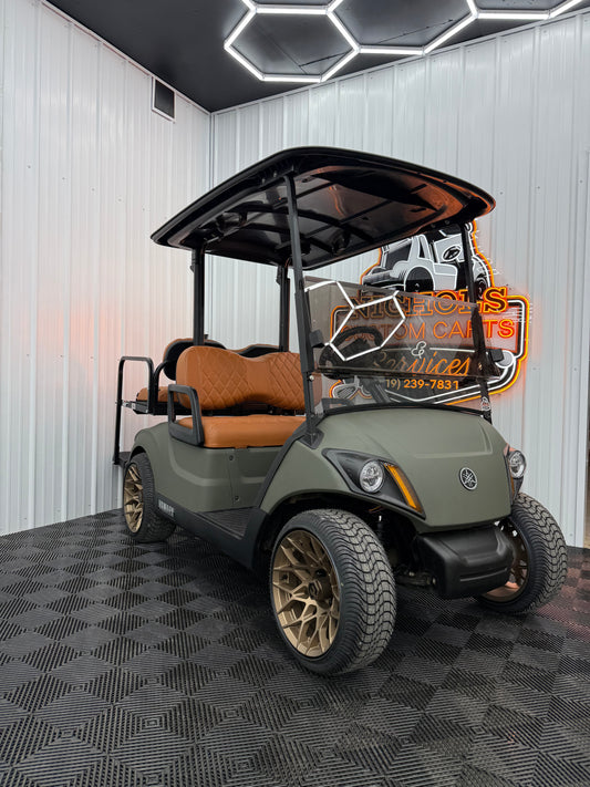 Yamaha Gas EFI (Military Matte Green) Street Legal Kit & 4 Passenger