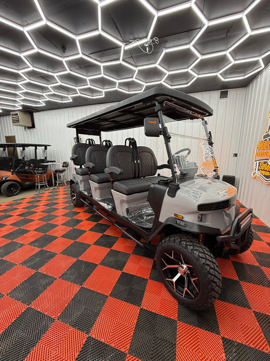 2025 Denago Rover XXL 6 Passenger Golf Cart Lithium Grey (36 0% Financing Available)
