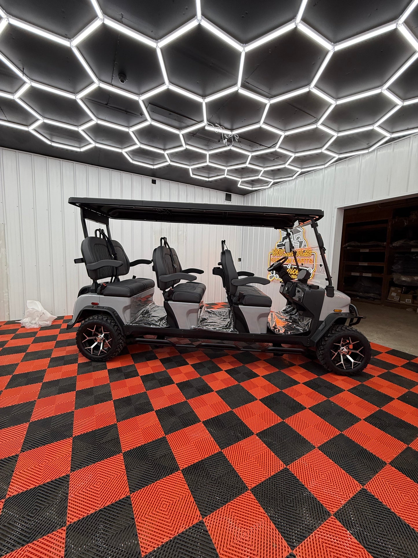 2025 Denago Rover XXL 6 Passenger Golf Cart Lithium Grey (36 0% Financing Available)