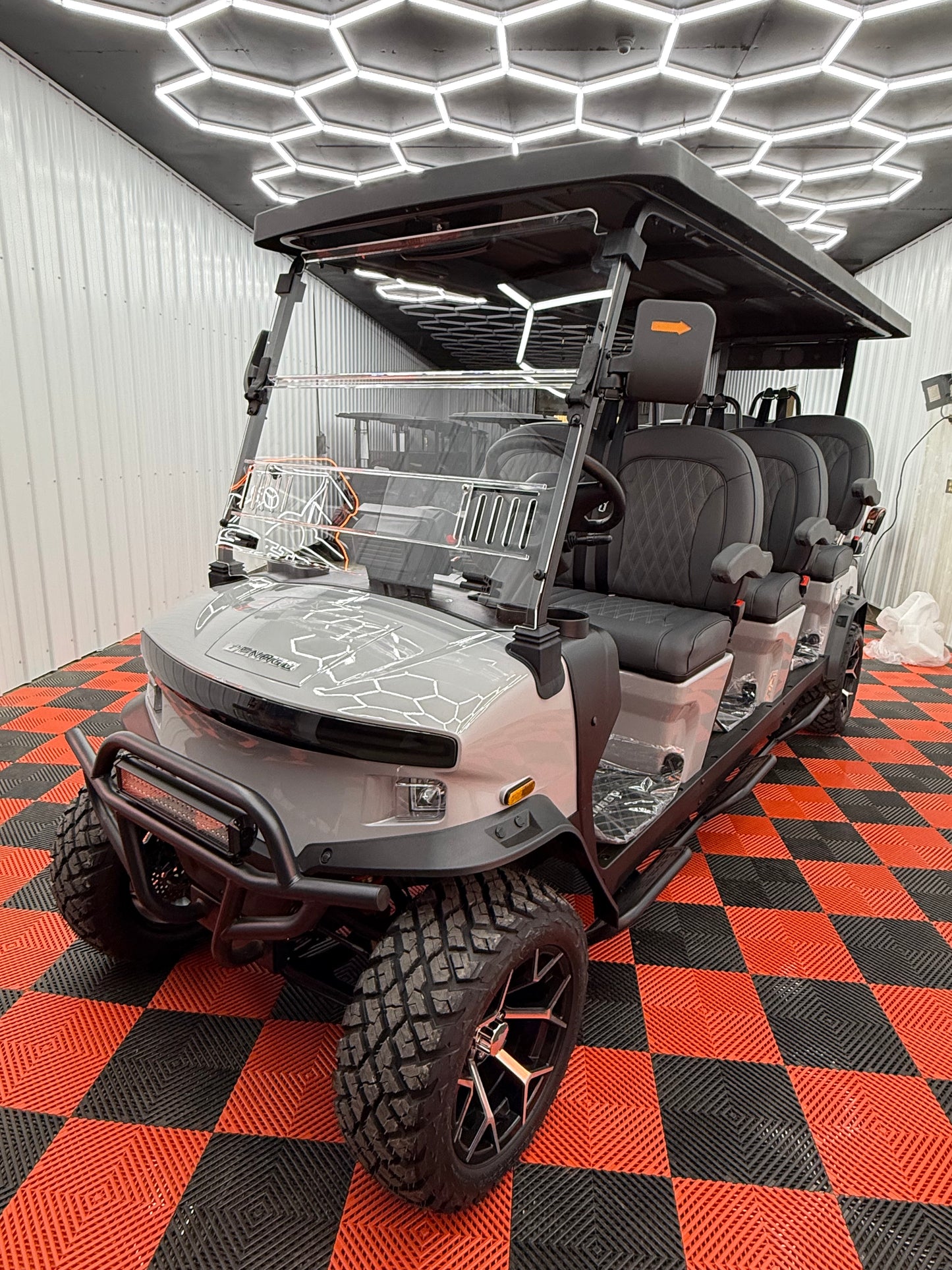 2025 Denago Rover XXL 6 Passenger Golf Cart Lithium Grey (36 0% Financing Available)
