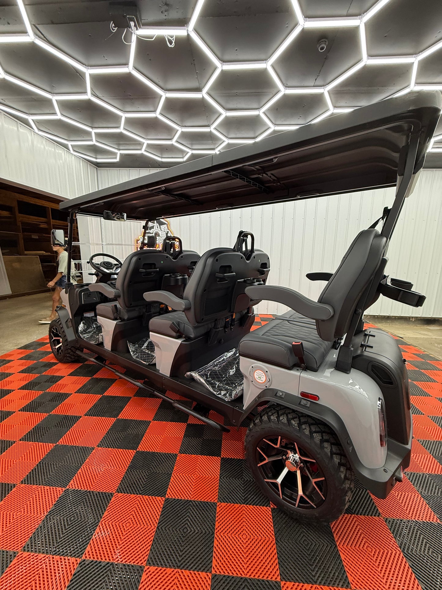 2025 Denago Rover XXL 6 Passenger Golf Cart Lithium Grey (36 0% Financing Available)