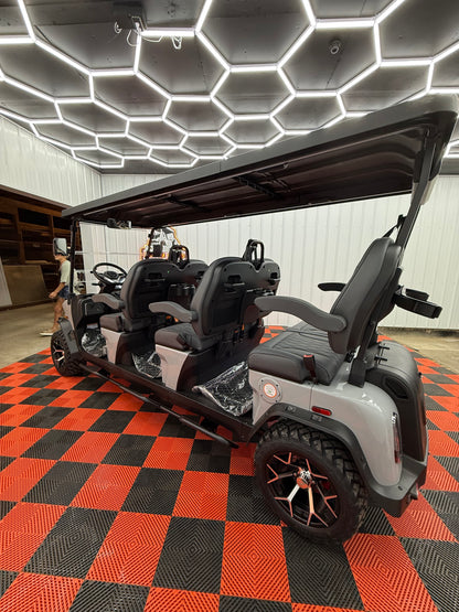2025 Denago Rover XXL 6 Passenger Golf Cart Lithium Grey (36 0% Financing Available)