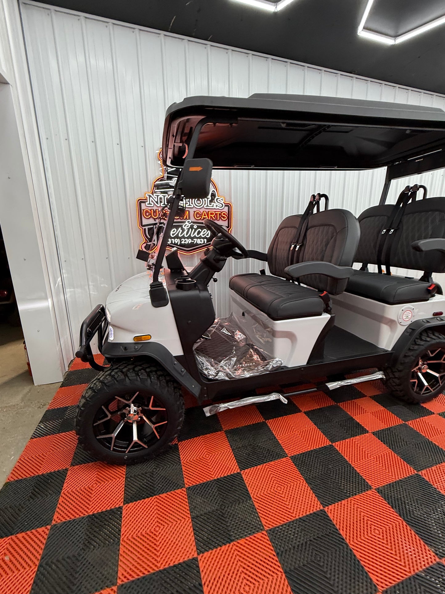 2025 Denago Rover XL 4 Passenger Golf Cart Lithium WHITE (36 Months 0% Financing Available)