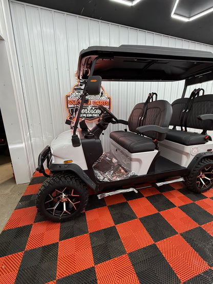 2025 Denago Rover XL 4 Passenger Golf Cart Lithium WHITE (36 Months 0% Financing Available)