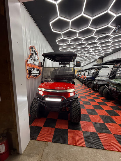 2025 Denago Rover XL 4 Passenger Golf Cart RED (36 Months 0% Financing Available)