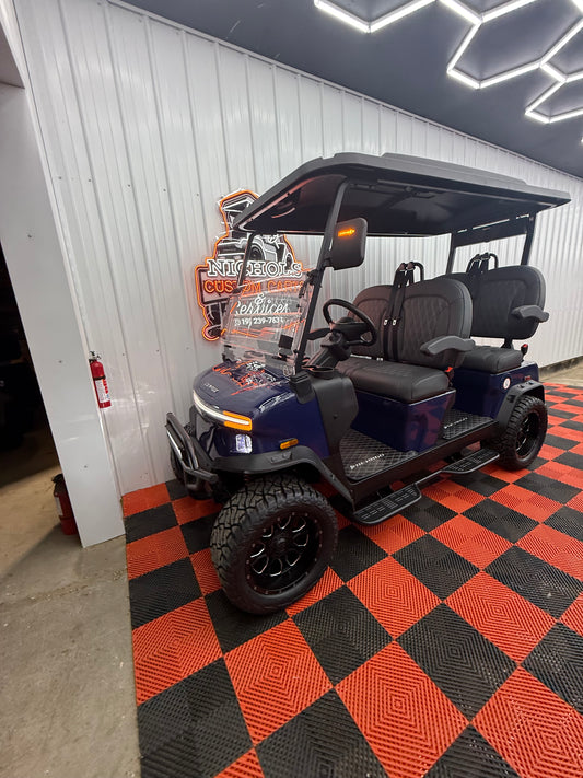 2025 Denago Rover XL 4 Passenger Golf Cart Midnight Blue  (36 Months 0% Financing Available)