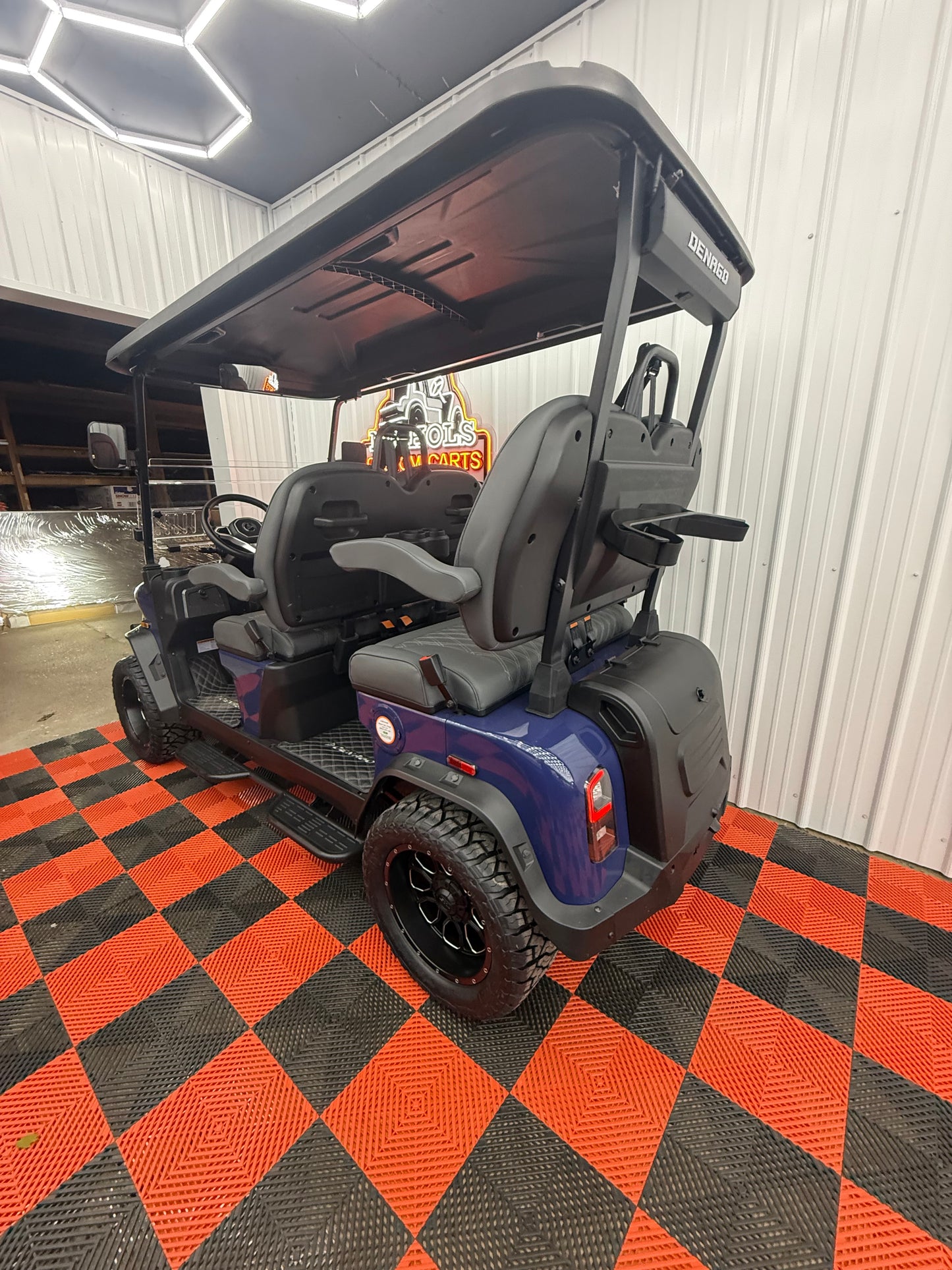 2025 Denago Rover XL 4 Passenger Golf Cart Midnight Blue  (36 Months 0% Financing Available)