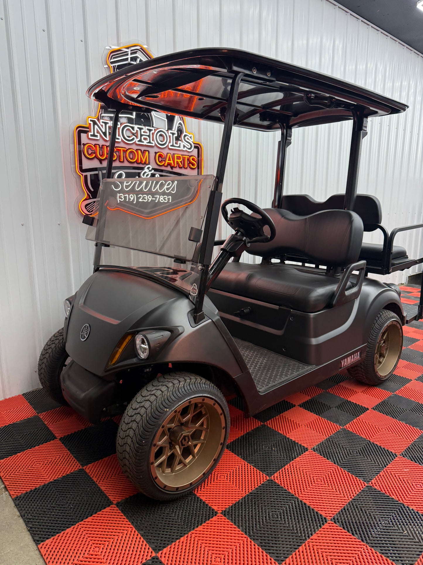 2022 Yamaha Gas EFI Matte Grey(4 Passenger & Street Legal Kit)