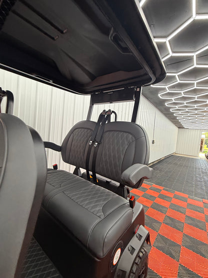 2025 Denago Rover XL 4 Passenger Golf Cart Lithium MATTE BLACK (36 Months 0% Financing Available)