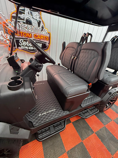 2025 Denago Rover XL 4 Passenger Golf Cart Lithium MATTE BLACK (36 Months 0% Financing Available)