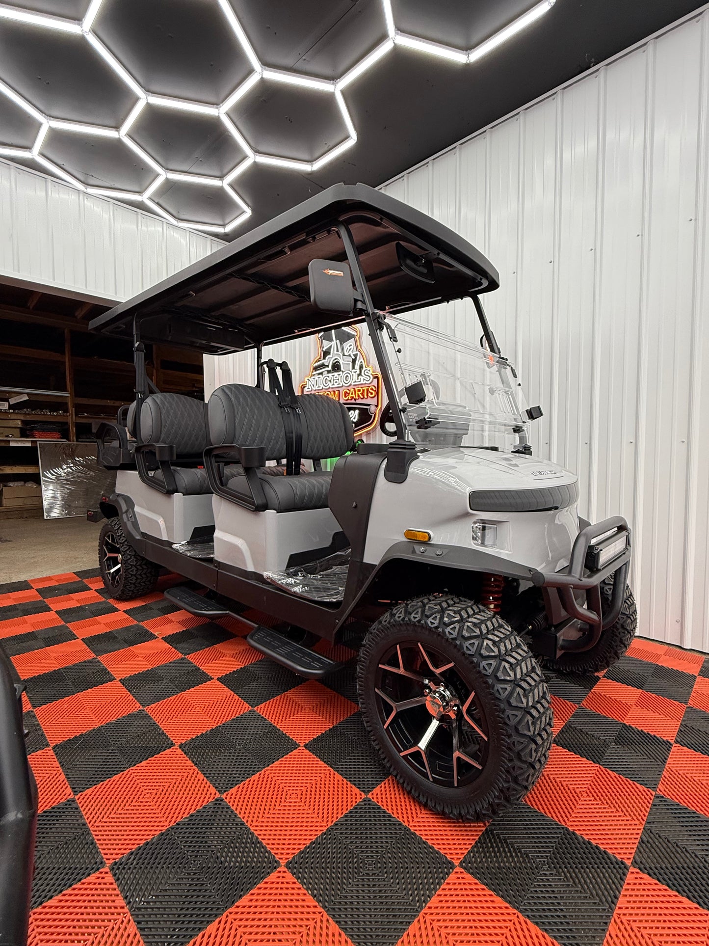 2025 Denago Rover XL6 Passenger Golf Cart Lithium GRAY (36 Months 0% Financing Available)