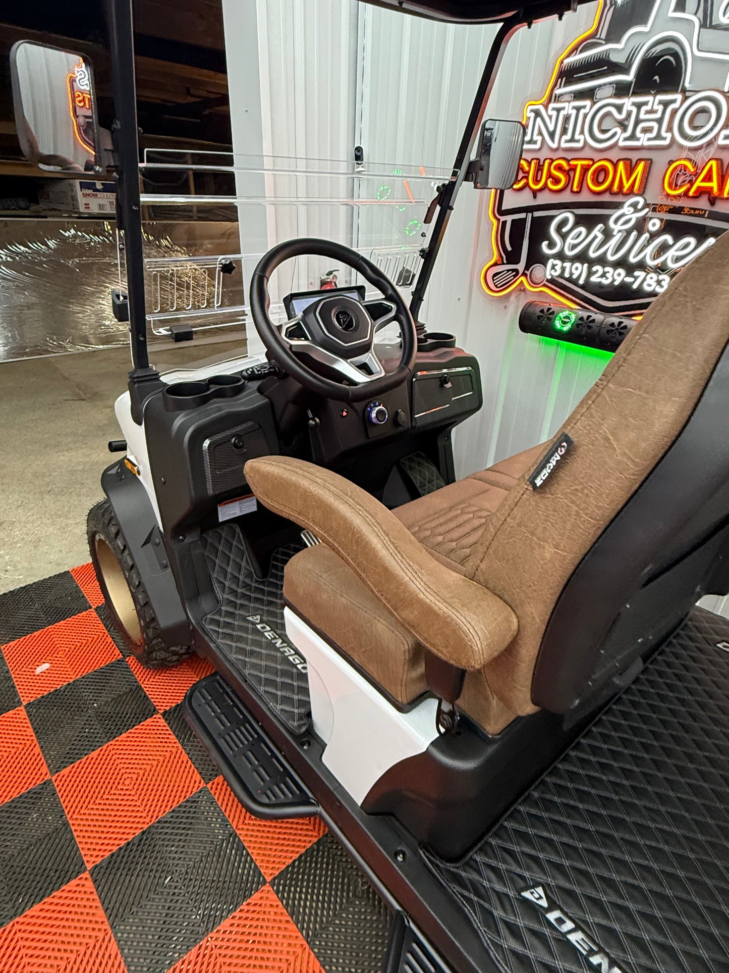 2025 Denago Rover XL 4 Passenger Golf Cart Lithium White Luxury(36 Months 0% Financing Available)