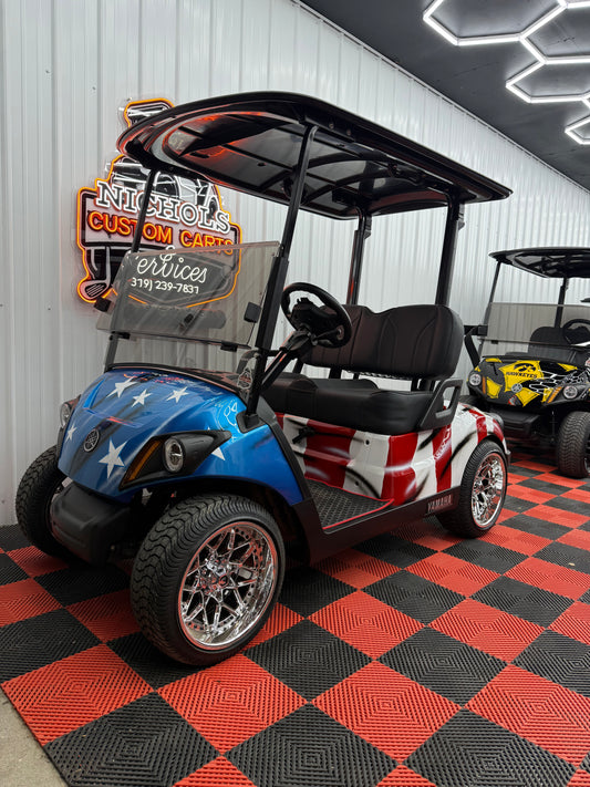 Yamaha Gas EFI QT(American Flag Edition) Luxury Seat & Street Legal Kit