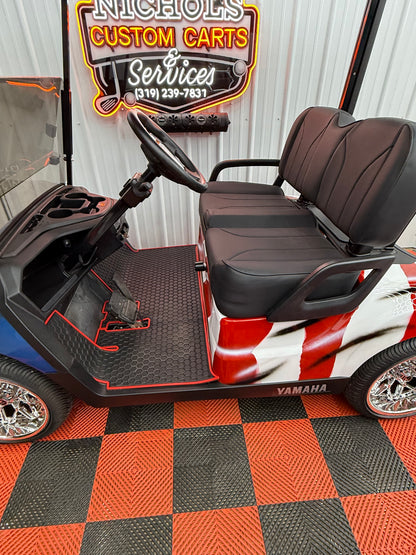 Yamaha Gas EFI QT(American Flag Edition) Luxury Seat & Street Legal Kit