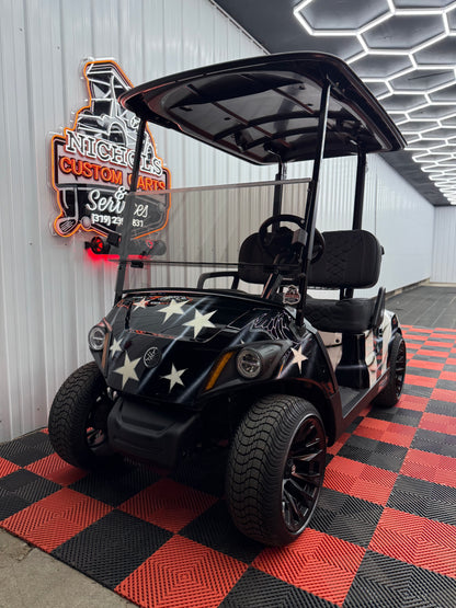 2022 Yamaha Gas EFI QT(American Flag Edition) Luxury Seat & Street Legal Kit