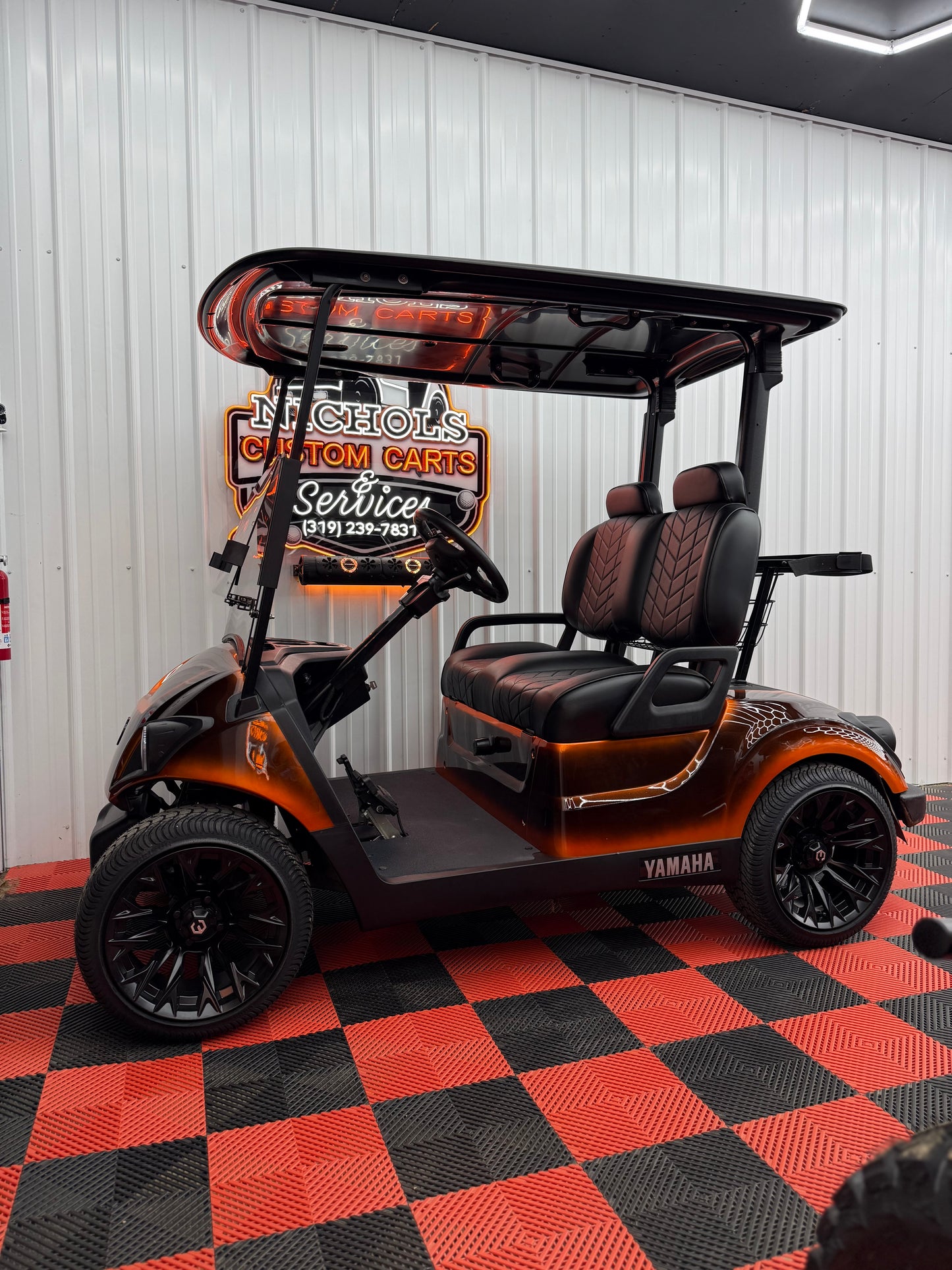 Yamaha Gas EFI QT(Black & White American Flag Edition) Luxury Seat & Street Legal Kit 2022