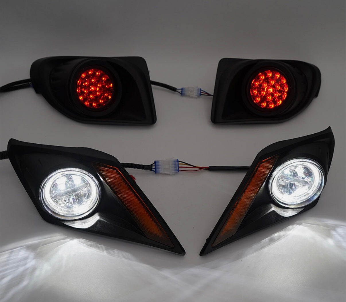 Premium LED Deluxe Street Legal Golf Cart Light Kit for Yamaha Drive2 2017-Up