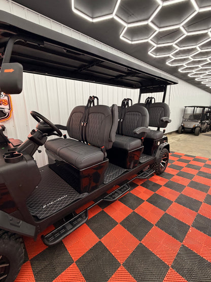 2025 Denago Rover XXL 6 Passenger Golf Cart Lithium BLACK (36m 0% Financing Available)