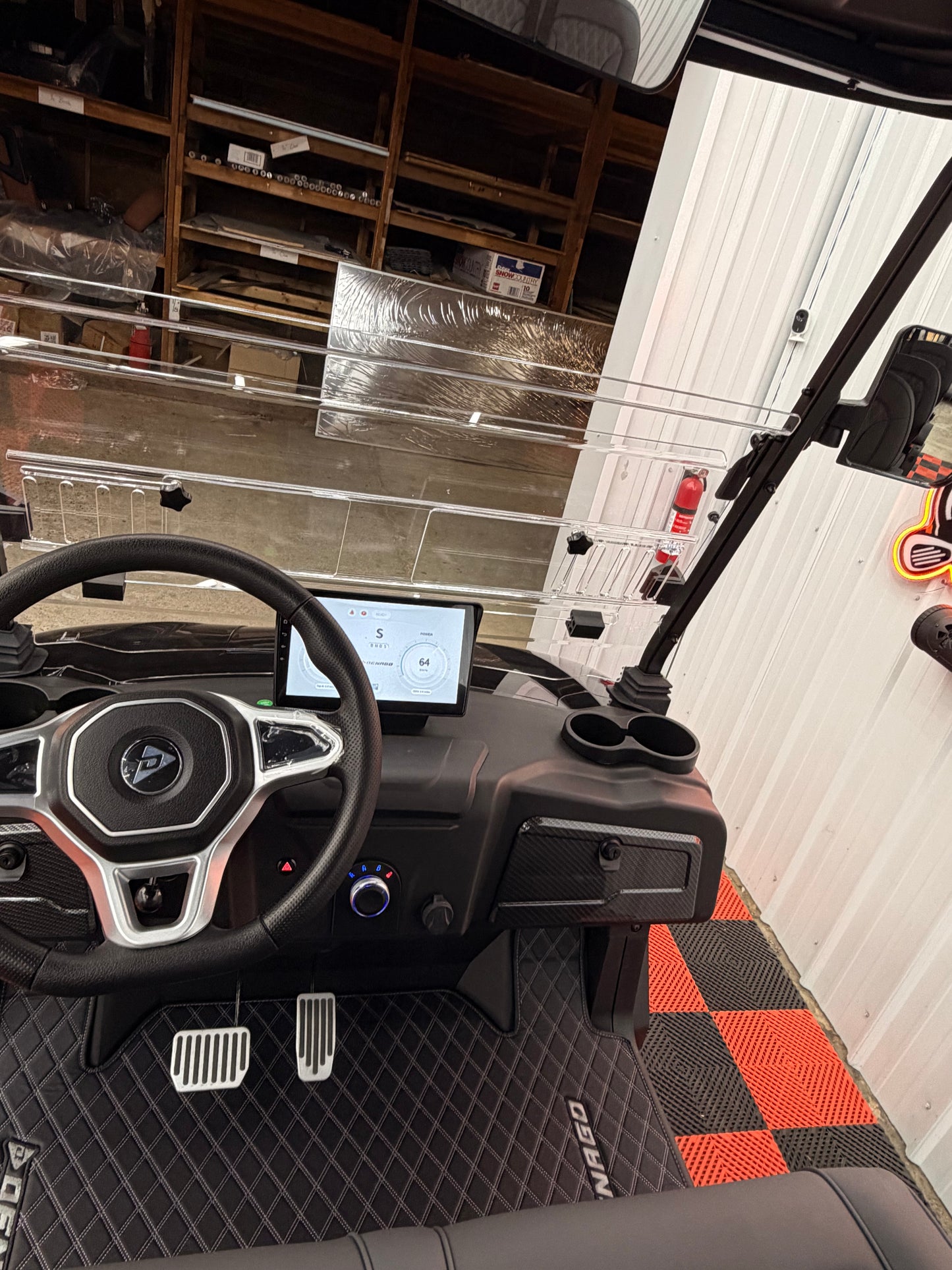 2025 Denago Rover XXL 6 Passenger Golf Cart Lithium BLACK (36m 0% Financing Available)