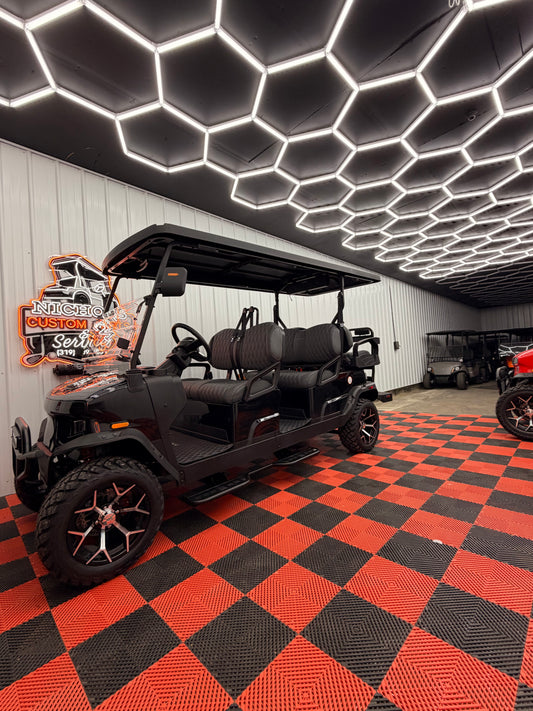 2025 Denago Rover XL6 Passenger Golf Cart Lithium BLACK (36 0% Financing Available)
