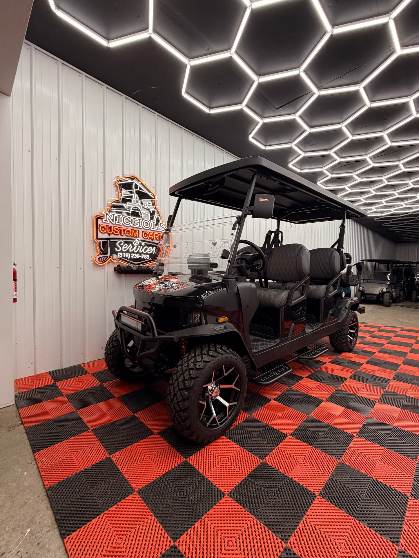 2025 Denago Rover XL6 Passenger Golf Cart Lithium BLACK (36 0% Financing Available)