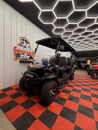 2025 Denago Rover XL6 Passenger Golf Cart Lithium BLACK (36 0% Financing Available)