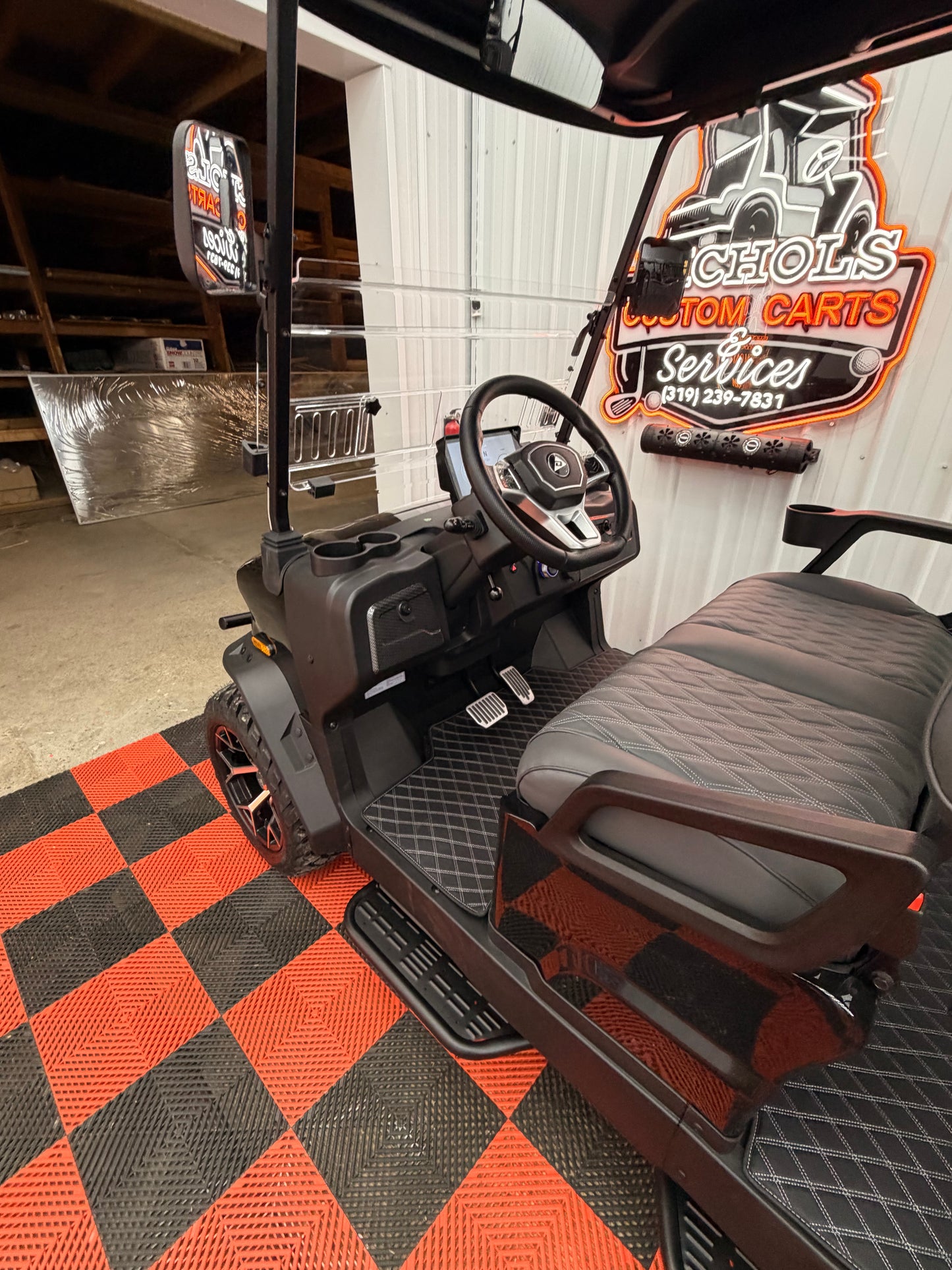 2025 Denago Rover XL6 Passenger Golf Cart Lithium BLACK (36 0% Financing Available)