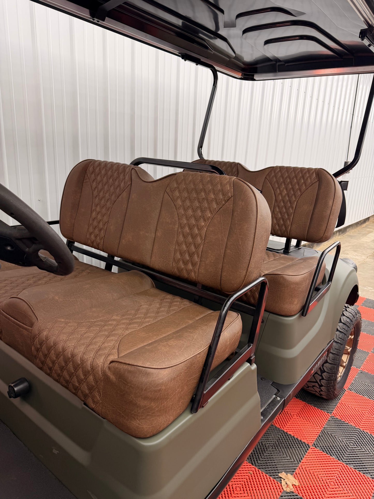 Yamaha Gas EFI QT PTV 4 Passenger Military Matte Green(Luxury,Lifted & Loaded)Forward Facing