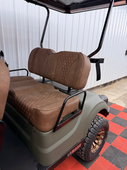 Yamaha Gas EFI QT PTV 4 Passenger Military Matte Green(Luxury,Lifted & Loaded)Forward Facing