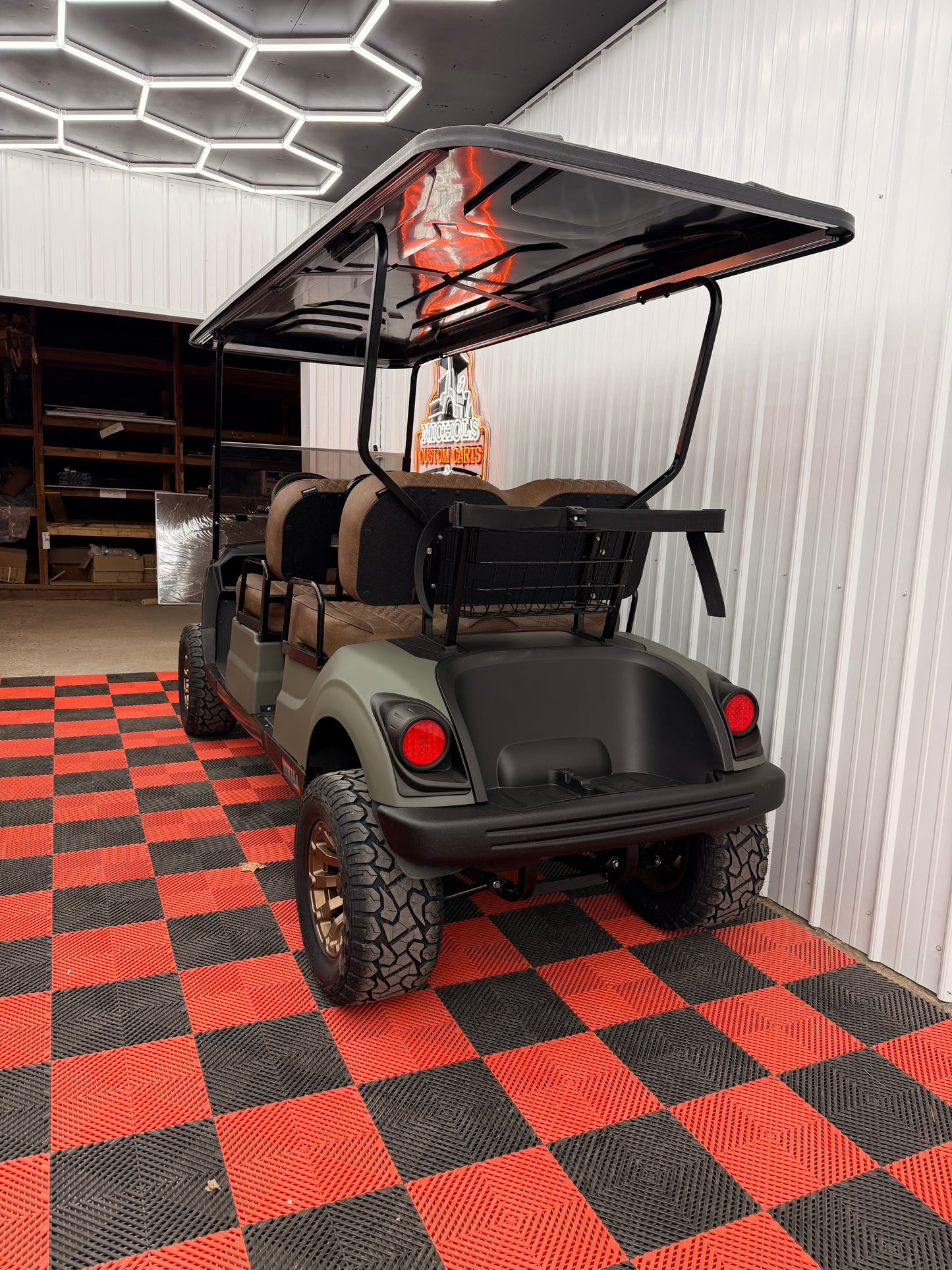 Yamaha Gas EFI QT PTV 4 Passenger Military Matte Green(Luxury,Lifted & Loaded)Forward Facing