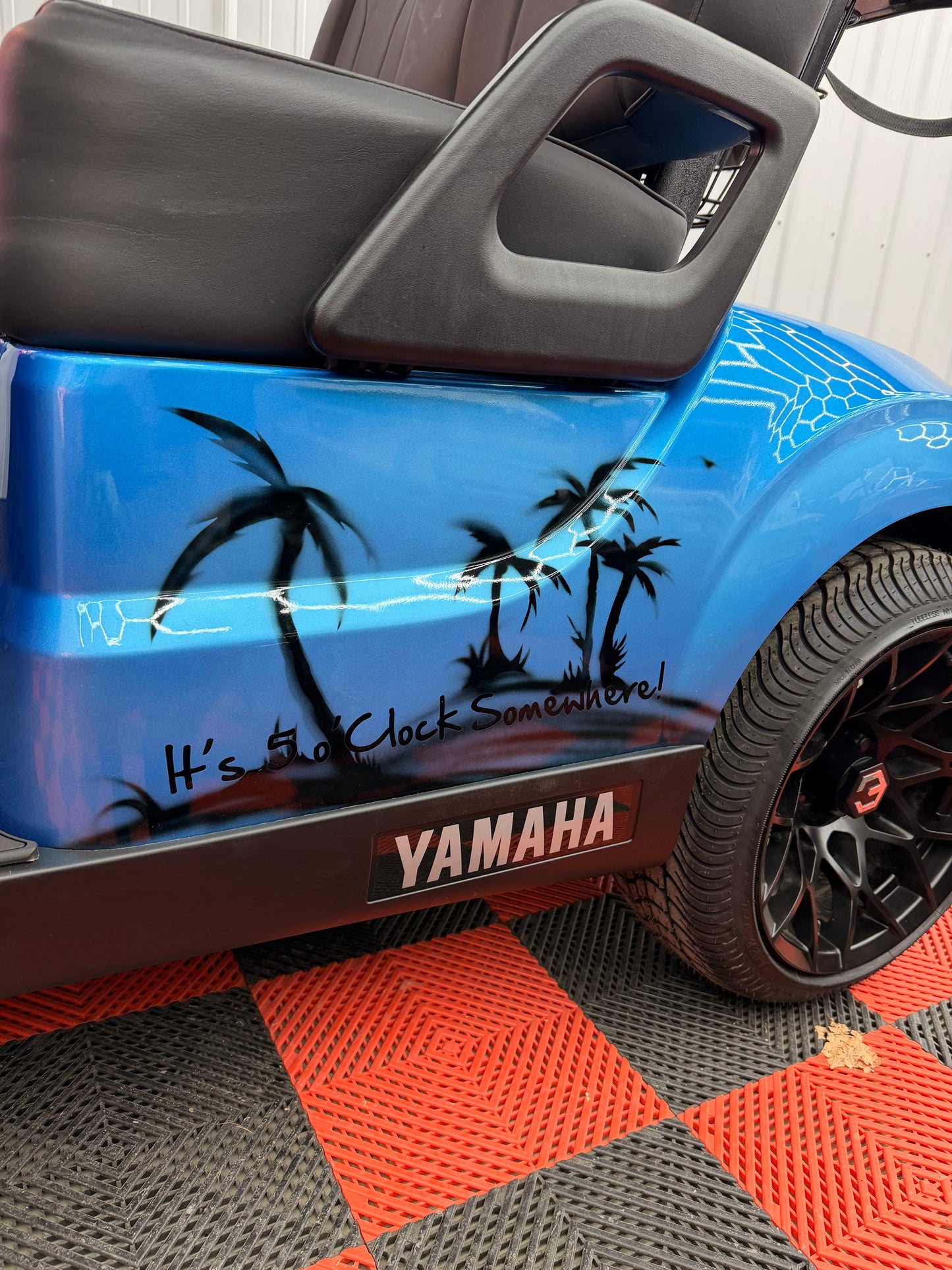 Yamaha Gas EFI 5 O’Clock Somewhere Golf Cart