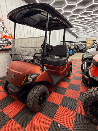2022 Yamaha AC Lithium Golf Cart(Luxury & Street Legal Kit) For Everest Orange