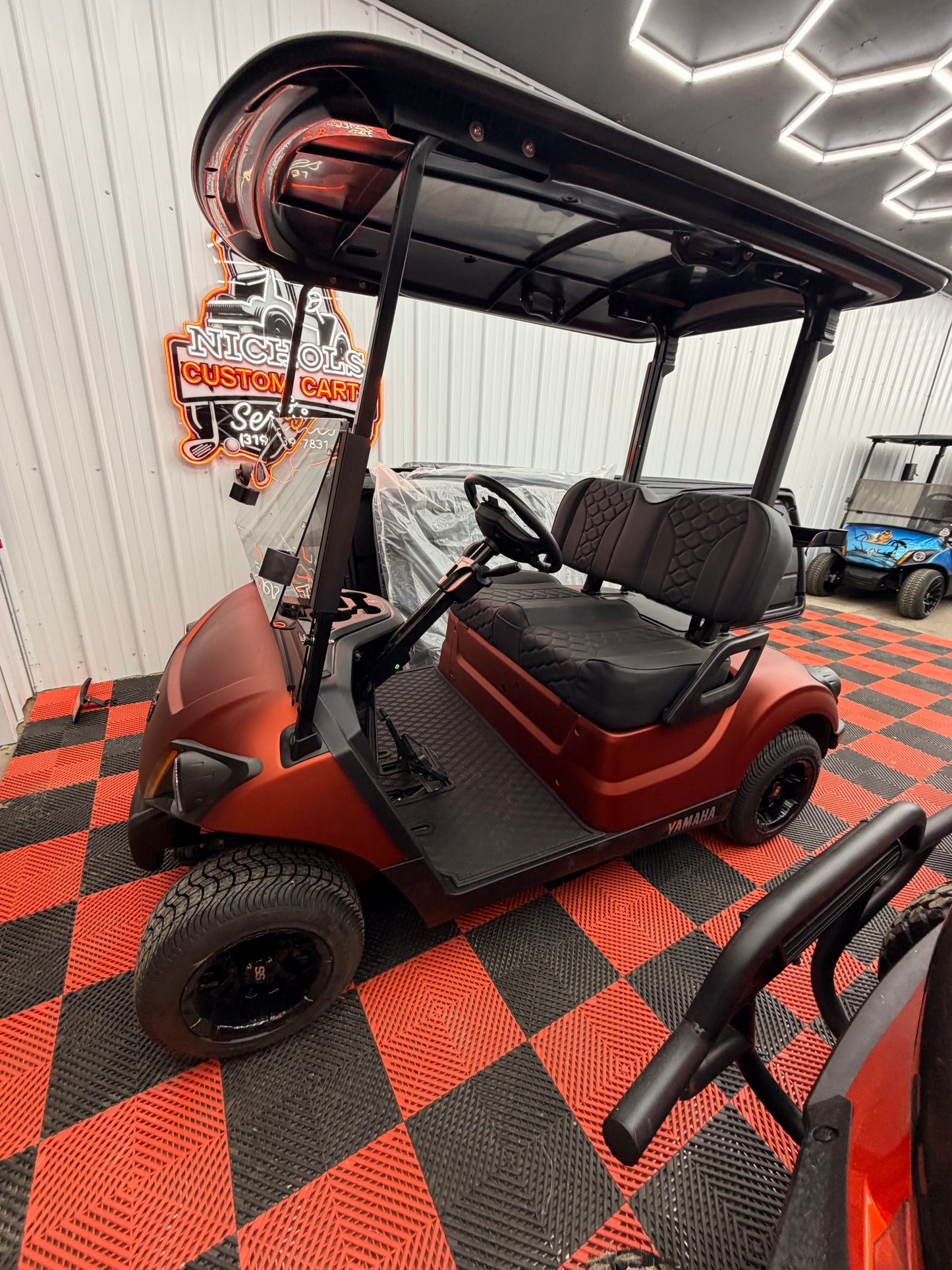 2022 Yamaha AC Lithium Golf Cart(Luxury & Street Legal Kit) For Everest Orange